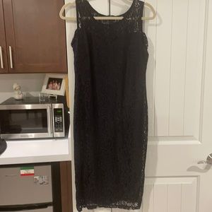 Navy lace dress